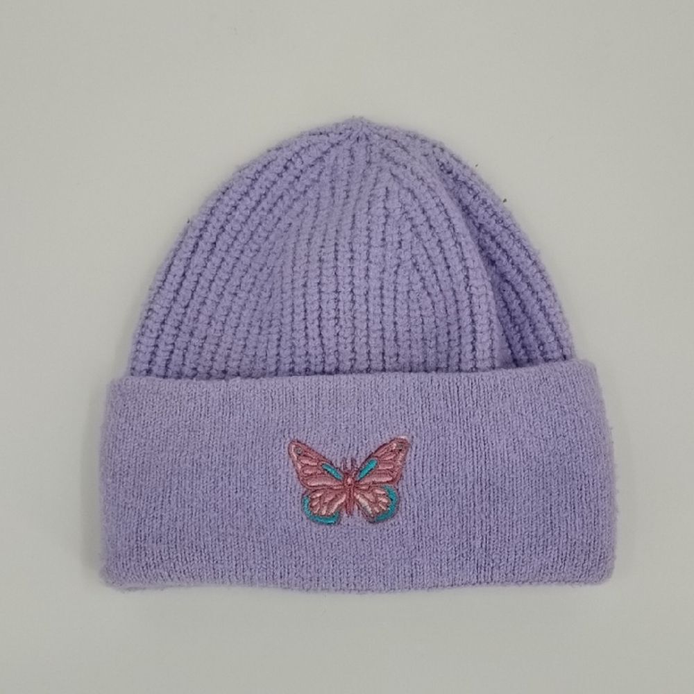 No Boundaries Lavender Knit Beanie